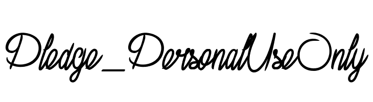 Pledge_PersonalUseOnly  Frei Schriftart Herunterladen