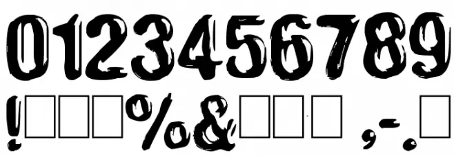 Plekkmees2 Font OTHER CHARS