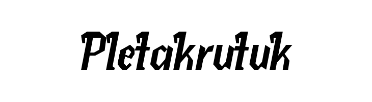 Pletakrutuk  नि: शुल्क फ़ॉन्ट्स डाउनलोड