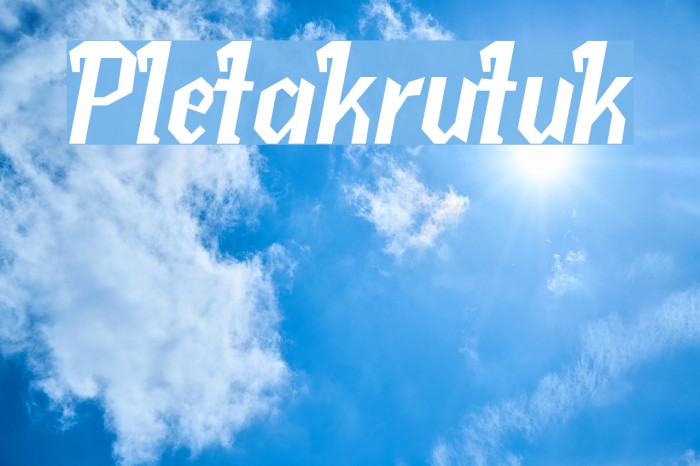 Pletakrutuk Example 1