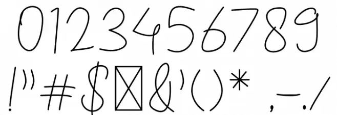 Pletoy Font OTHER CHARS