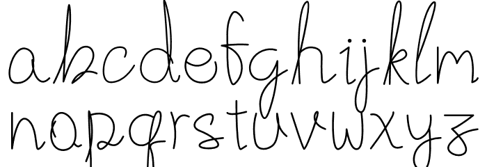 Pletoy Font LOWERCASE