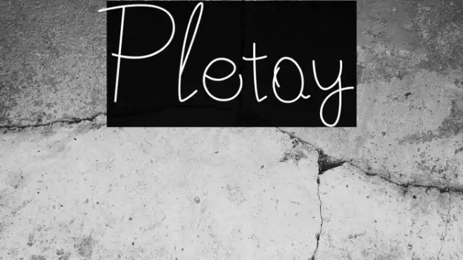Pletoy Font examples