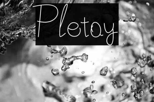 Pletoy Font examples