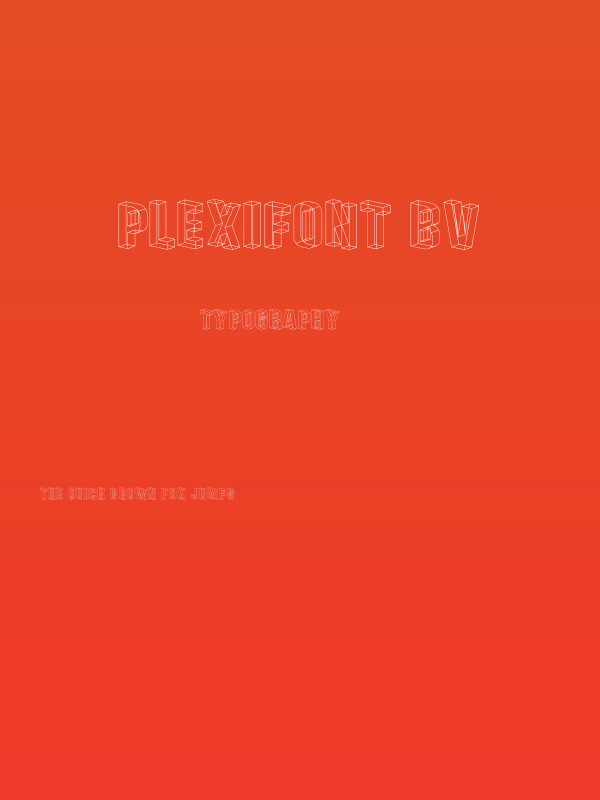 Plexifont BV Poster