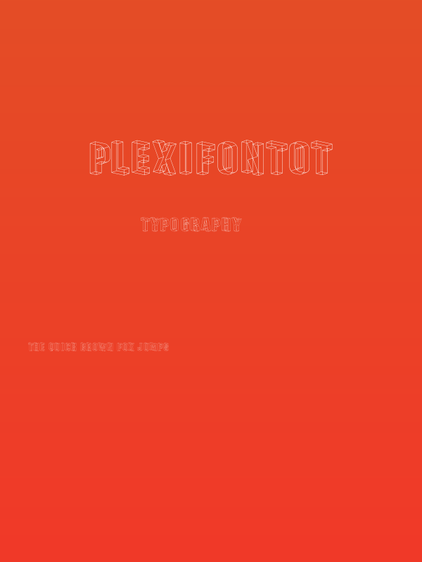 PlexifontOT Poster