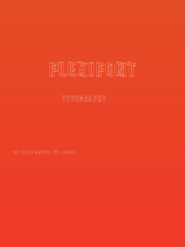 Plexifont Poster