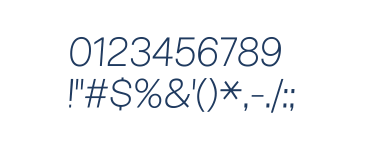 Pliant Thin Italic Other Characters