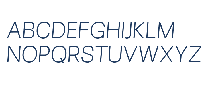 Pliant Thin Italic Uppercase