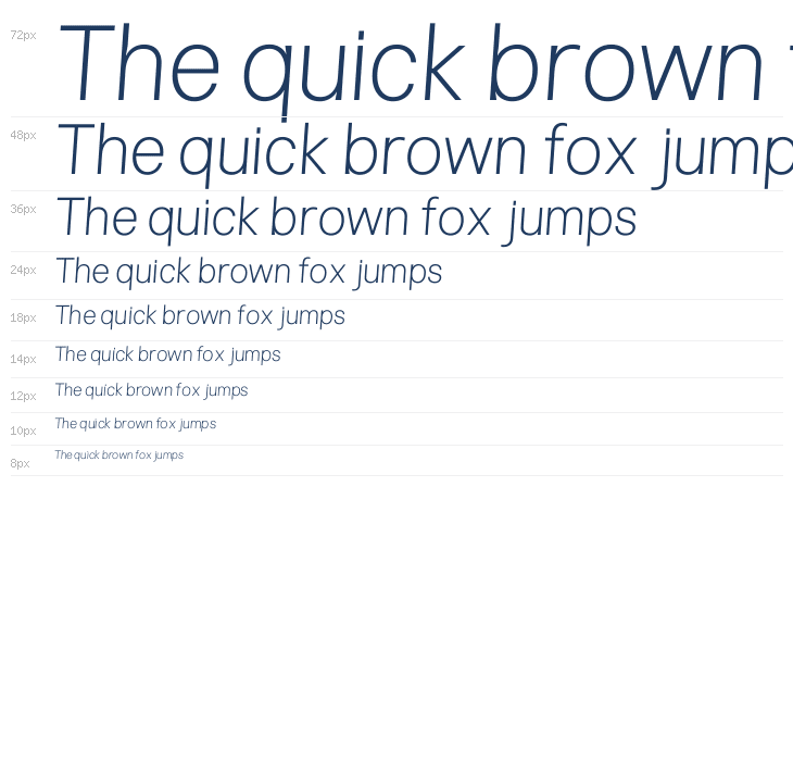 Pliant Thin Italic Waterfall