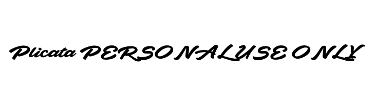 Plicata PERSONAL USE ONLY  Free Fonts Download