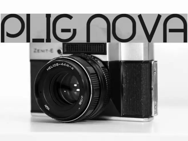 Plig nova Font examples