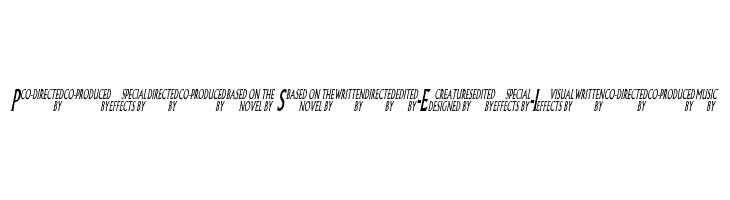 Pliskin Snake-Eyes-Italic Font