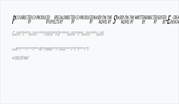 Pliskin Snake-Eyes-Italic Business Card