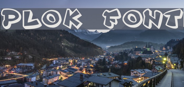 Plok Font examples