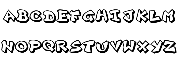 Plok Font LOWERCASE