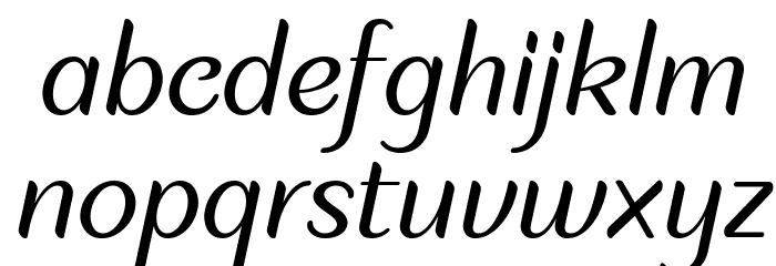 Plom Praeng Font LOWERCASE