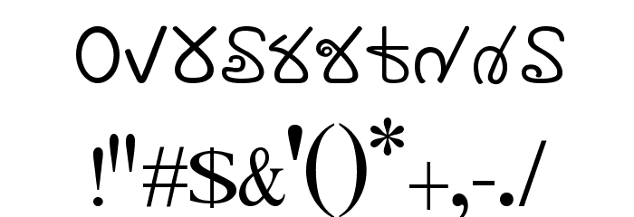 Plone Ware Shar_Mla Font OTHER CHARS