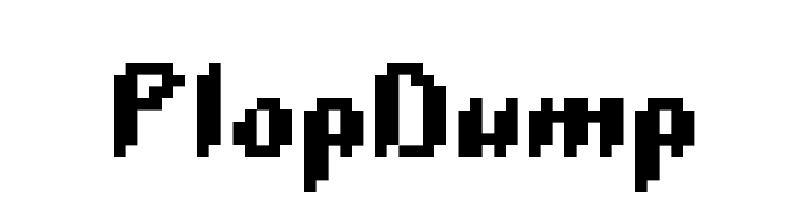 PlopDump  Frei Schriftart Herunterladen