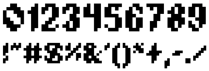 PlopDump Font OTHER CHARS