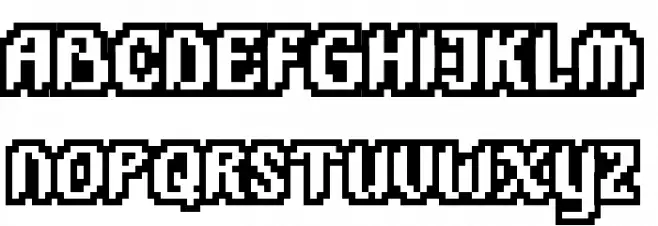 PlopDumpOutline Schriftart Groß