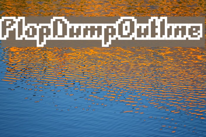 PlopDumpOutline Font examples