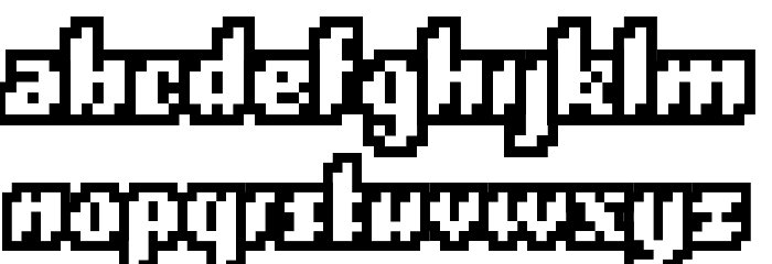 PlopDumpOutline Font LOWERCASE