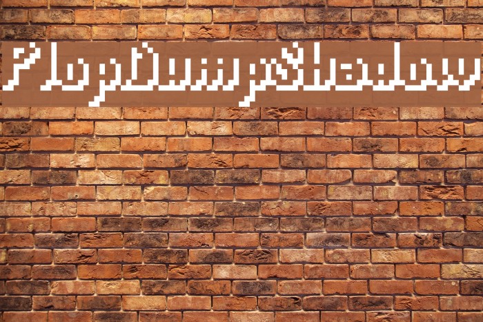 PlopDumpShadow Font examples