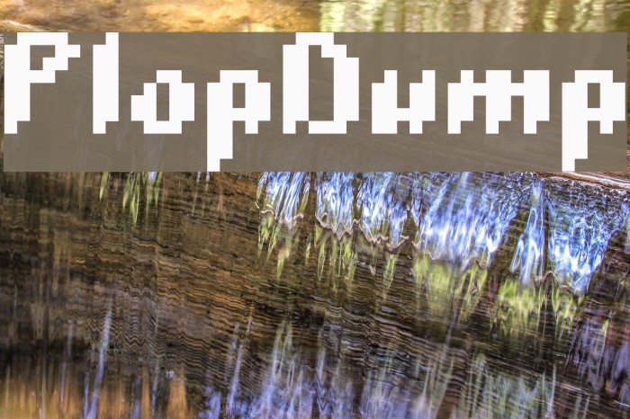 PlopDump Font examples