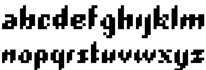 PlopDump Font LOWERCASE