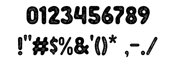 Plopin Rough Font Alte caractere