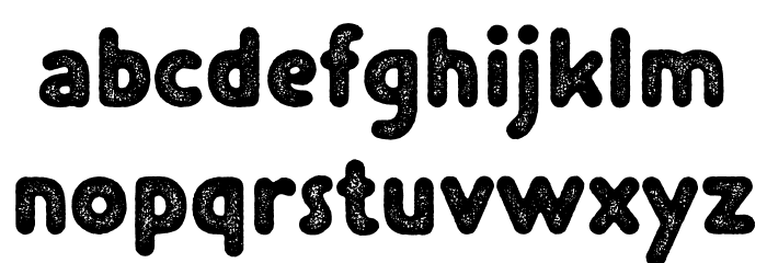 Plopin Rough Font Litere mici