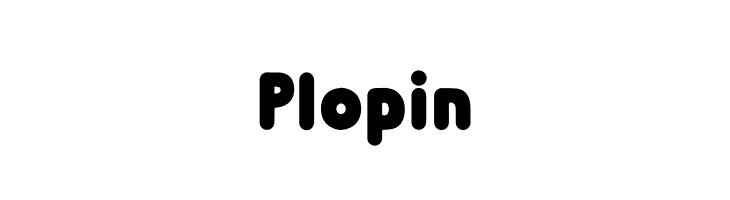Plopin  Frei Schriftart Herunterladen