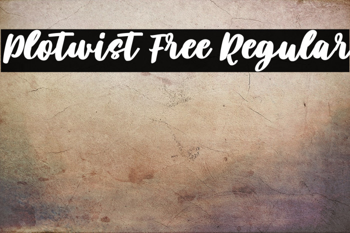 Plotwist Free Regular Example 1