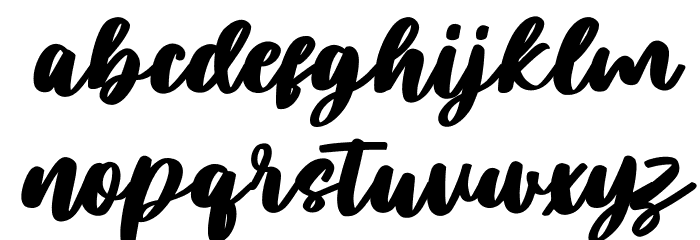 Plotwist Free Regular Font LOWERCASE