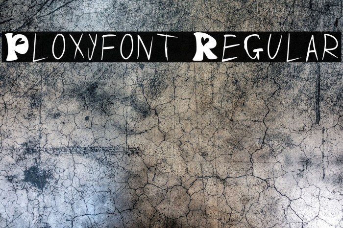 Ploxy_font Regular Example 1