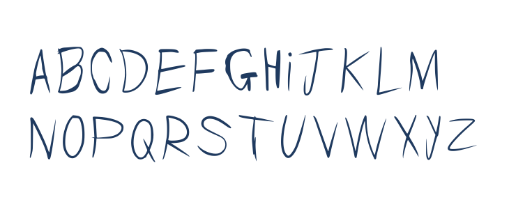 Ploxy_font Regular Lowercase