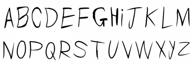 Ploxy_font Regular Schriftart Kleinbuchstaben