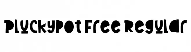 Pluckypot Free Regular  Frei Schriftart Herunterladen