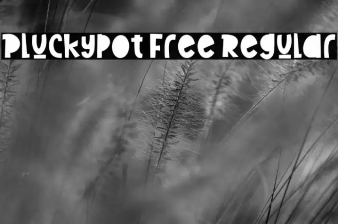 Pluckypot Free Regular Font examples