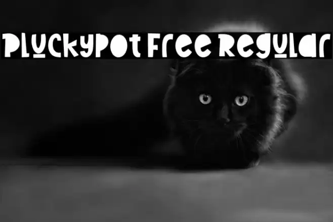 Pluckypot Free Regular Font examples