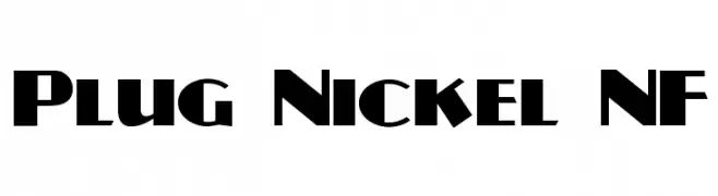 Plug Nickel NF  Frei Schriftart Herunterladen