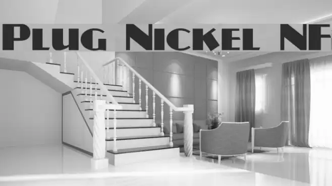 Plug Nickel NF Font examples
