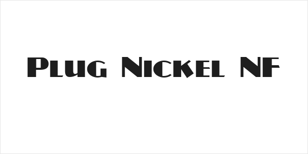 Plug Nickel NF Logo