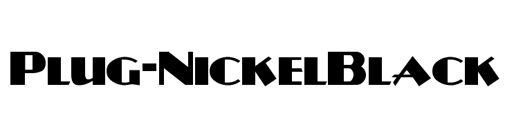 Plug-NickelBlack  Free Fonts Download