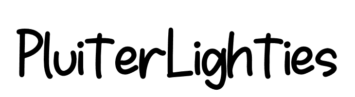 Pluiter Lighties  Fuentes Gratis Descargar