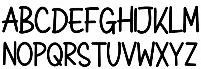 Pluiter Lighties Schriftart Groß