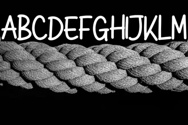 Pluiter Lighties Font examples