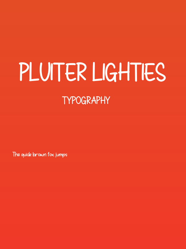 Pluiter Lighties Poster