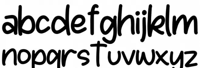 Pluiter Lighties خط أحرف صغيرة